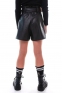 Шкіряні шорти для дівчат Suzie Вівіа SO013-Y3F15, колір чорний 2