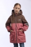 Демісезона куртка-парка для дівчат-підлітків Joiks EW-116, колір коралово-коричневий 2