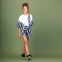 Летние шорты с завышенной талией для девочки MONE 2018, цвет полоска 0