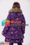 Пальто зимнее для девочки Huppa WHITNEY 12460030, цвет lilac pattern 81653 5