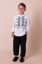 Вишиванка для хлопців Mevis 5636/5637, колір білий 1