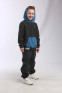Флісовий дитячий костюм JOIKS, колір сіро-бірюзовий 0