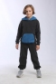 Флісовий дитячий костюм JOIKS, колір сіро-бірюзовий 7