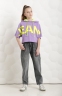 Летний кроп-топ для девочки A-yugi Jeans, цвет лаванда 0