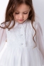 Нарядное платье для девочки  Mevis 4059, цвет белый 0