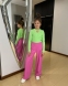 Діловий підлітковий костюм-двійка Anbor, колір рожевий 0