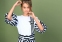 Летние шорты с завышенной талией для девочки MONE 2018, цвет полоска 1