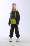 Флісовий дитячий костюм JOIKS, колір сіро-салатовий 4