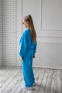 Спортивний костюм зі штанами-карго для дівчат Filatova, колір блакитний 4