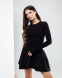 Трикотажна сукня з ярусами Wellkids, колір чорний 2