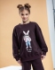 Спортивний костюм для дівчат Wellkids Зайчик, колір шоколадний 2
