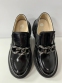 Шкільні шкіряні туфлі для дівчат Сonstanta 1754, колір чорний 0
