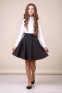Школьная юбка Зиронька 30-9006-1, цвет черный 1