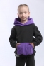 Флісовий дитячий костюм JOIKS, колір сіро-фіолетовий 2