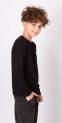Лонгслів для хлопців Mevis 5648-03, колір чорний 0