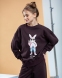 Спортивний костюм для дівчат Wellkids Зайчик, колір шоколадний 1