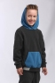 Флісовий дитячий костюм JOIKS, колір сіро-бірюзовий 3