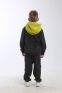 Флісовий дитячий костюм JOIKS, колір сіро-салатовий 1