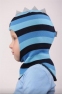 Зимняя шапка-шлем для мальчика Ruddy  2230/36, цвет полоска синяя 1
