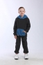 Флісовий дитячий костюм JOIKS, колір сіро-бірюзовий 4