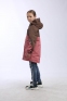 Демісезона куртка-парка для дівчат-підлітків Joiks EW-116, колір коралово-коричневий 0