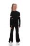 Шкільні брюки трикотажні для дівчат Suzie Кайлані, колір чорний 0