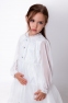 Нарядное платье для девочки  Mevis 4059, цвет белый 2