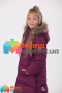 Пальто-пуховик зимний для девочки Huppa PARISH 12470055, цвет burgundy 80034 2