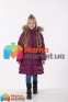 Пальто-пуховик зимний для девочки Huppa PARISH 12470055, цвет burgundy 80034 1
