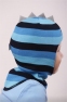 Зимняя шапка-шлем для мальчика Ruddy  2230/36, цвет полоска синяя 0