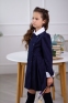 Школьное платье для девочки Wellkids, цвет синий 0