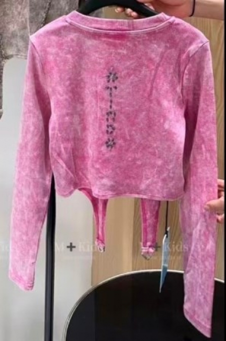 Лонгслів-корсет A`M S01, колір рожевий