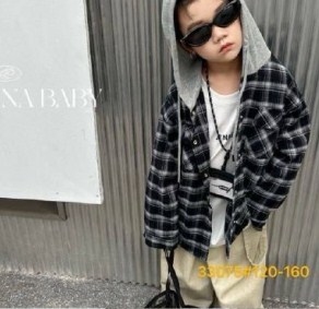 Картата універсальна сорочка Gobolina Baby 85283, колір сірий