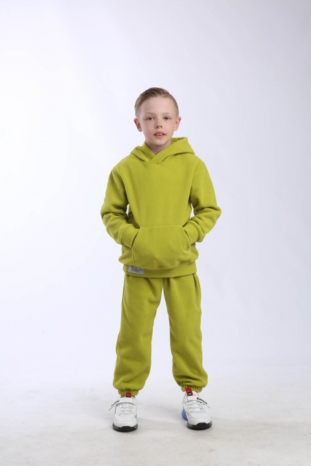 Флісовий дитячий костюм JOIKS, колір салатовий