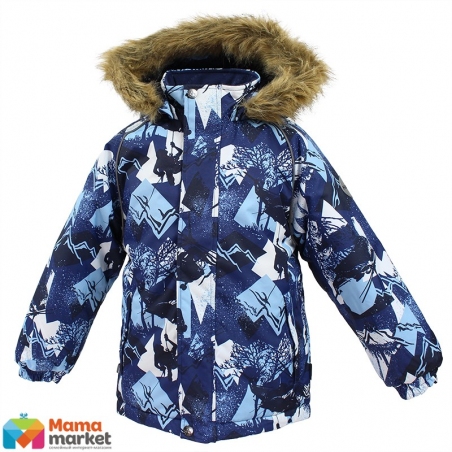 Куртка зимняя для мальчика Huppa MARINEL, цвет navy patter 72586
