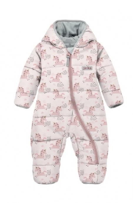 Зимовий дитячий комбінезон для дівчат Joiks KGE-48, колір рожевий