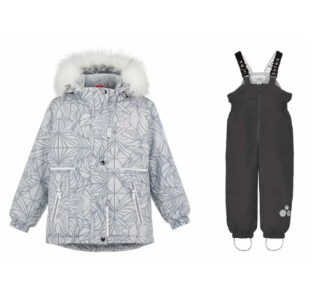 Зимовий дитячий комплект для дівчат Joiks KB-91, колір сірий