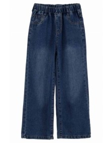 Утеплені дитячі джинси на флісі унісекс-модель JOIKS J-10, колір синій