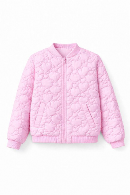 Куртка-бомбер для дівчат Arisweet, колір рожевий