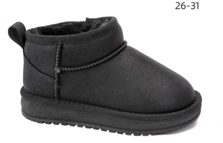 Зимові дитячі черевики-уггі Apawwa 5516, колір чорний