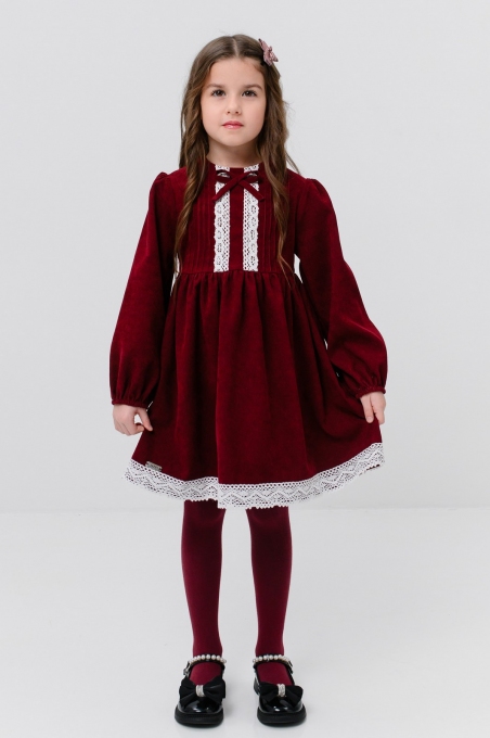 Вельветова сукня для дівчат Suzie Емілія DR251-Y5F01, колір бургунд