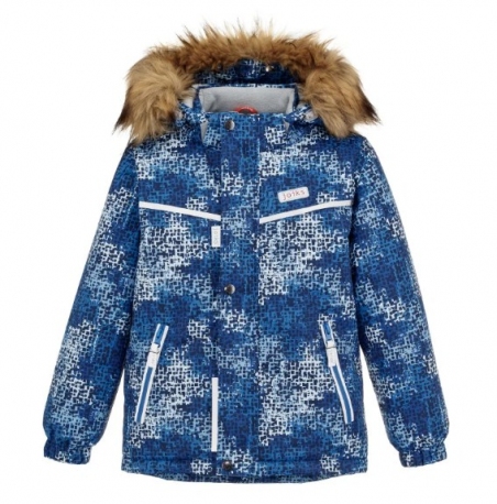 Зимова дитяча куртка-парка для хлопців Joiks В-58, колір синій