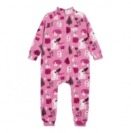 Флісовий дитячий ромпер JOIKS FK921, колір рожевий