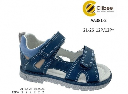 Літні босоніжки для хлопця Clibee AA381-3, колір синій