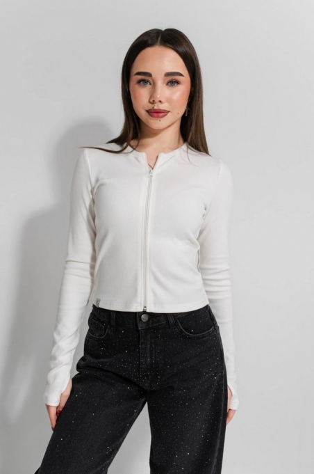 Лонгслів для дівчат Suzie Леяна SW197-Y5F22, колір молочний