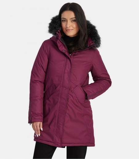 Зимова жіноча парка HUPPA VIVIAN 12498020, колір бордовий 80034