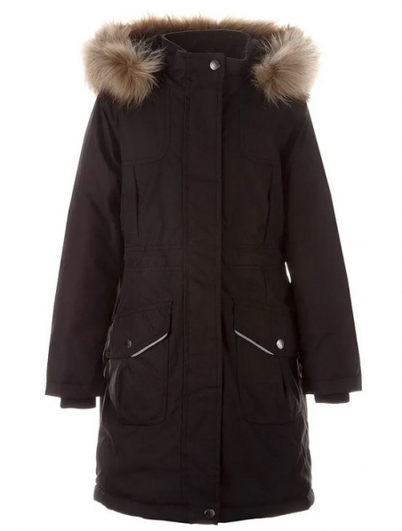 Зимова куртка-парка для дівчат Huppa MONA 2 12200230, колір чорний 00009