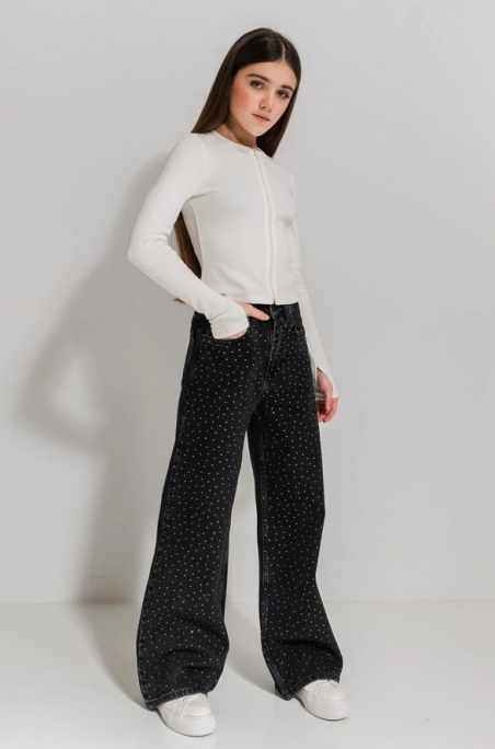 Джинси для дівчат Suzie Марлен LP185-Y6F05, колір чорний