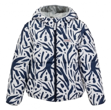 Демісезона  дитяча куртка пуфер Joiks KD-71, колір бежево-синій