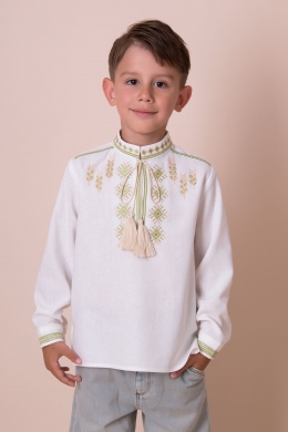 Вишиванка для хлопців Mevis 5566, колір білий